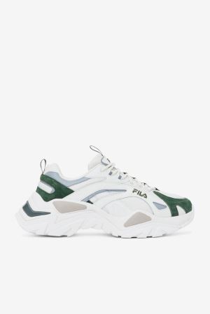 FILA Project 7 Interation Light Sneakers White / White / Green / Khaki,Womens Shoes | CA.OCBWLS531